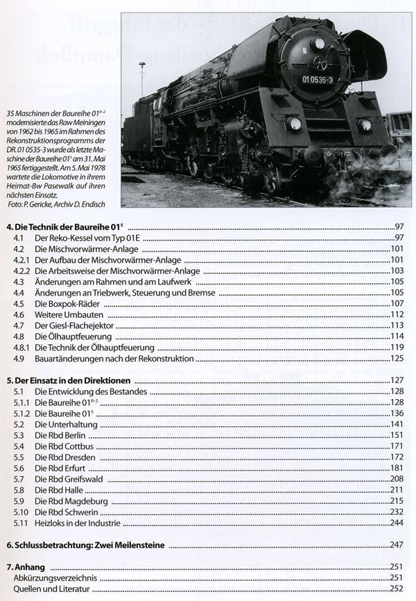 Die Baureihe 01 bei der Deutschen Reichsbahn
