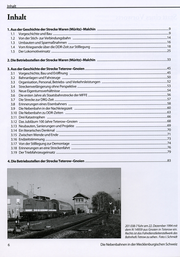 Die Nebenbahnen in der Mecklenburgischen Schweiz und das Bw Waren (Müritz)
