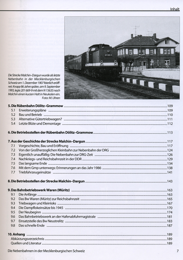 Die Nebenbahnen in der Mecklenburgischen Schweiz und das Bw Waren (Müritz)