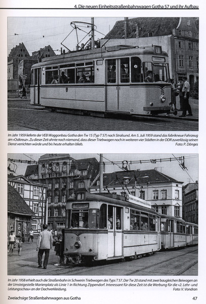 Zweiachsige Straßenbahnwagen aus Gotha