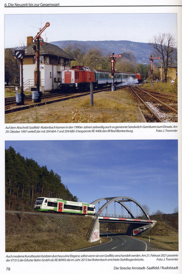 Die Strecke Arnstadt–Saalfeld / Rudolstadt