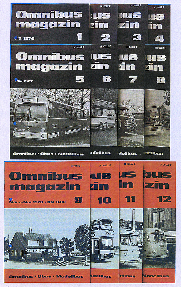 Omnibus-Magazin Band 1 bis 12 (1976-1978)